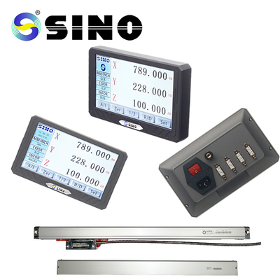 SINO SDS200S डिजिटल रीडआउट किट DRO 3 अक्ष LCD फुल टच स्क्रीन रैखिक एन्कोडर स्केल खराद मिलिंग मशीन के लिए