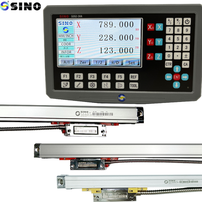 SINO SDS2-3VA 3 अक्ष डिजिटल रीडआउट मीटर के साथ KA300 ग्लास रैखिक शासक TTL RS422 सिग्नल