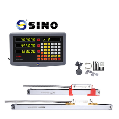 SINO डिजिटल रीडआउट सिस्टम SDS2-3MS डिजिटल डिस्प्ले रीडआउट DRO Lathe Milling Machine के लिए तीन अक्ष रैखिक एन्कोडर के साथ