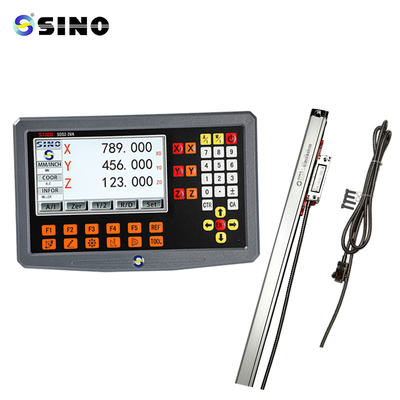 3-अक्ष DRO डिजिटल रीडआउट SINO SDS2-3VA DRO एक रैखिक पैमाने एन्कोडर के साथ Lathe मिल मशीन के लिए