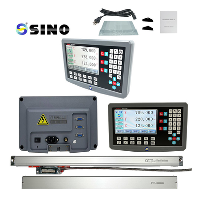 0.5um रिज़ॉल्यूशन DRO 3 अक्ष डिजिटल रीडआउट मीटर SDS2-3VA RS422 सिग्नल