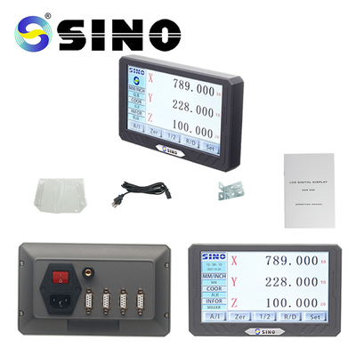SINO SDS200S डिजिटल रीडआउट किट DRO 3 अक्ष LCD फुल टच स्क्रीन रैखिक एन्कोडर स्केल खराद मिलिंग मशीन के लिए