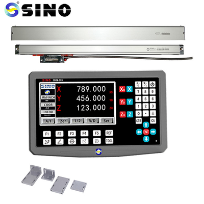 ग्लास सेंसर DRO डिस्प्ले रैखिक पैमाने डिजिटल रीडआउट सिस्टम 3 अक्ष SINO SDS6-3VA एलसीडी रीडआउट