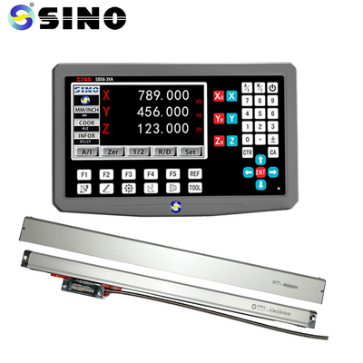 ग्लास सेंसर DRO डिस्प्ले रैखिक पैमाने डिजिटल रीडआउट सिस्टम 3 अक्ष SINO SDS6-3VA एलसीडी रीडआउट