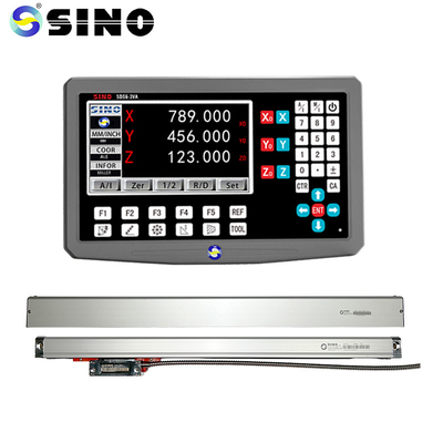 SINO SDS6-3VA 3 अक्ष एलसीडी डिजिटल रीडआउट सिस्टम डीआरओ डिस्प्ले रैखिक पैमाने का ग्लास सेंसर
