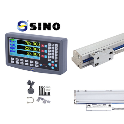 SINO 3 अक्ष डिजिटल रीडआउट SDS2-3VA 5 माइक्रोन रैखिक एन्कोडर के साथ माप