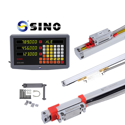 SINO SDS2-3MS डिजिटल रीडआउट ड्रॉ फ्राइंग लेथ मशीन प्रेसिजन लाइनर स्केल