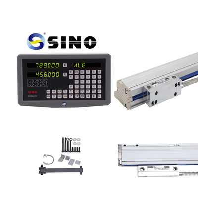 SINO SDS6-2V 2-अक्ष Dro डिजिटल रीडआउट डिस्प्ले रैखिक पैमाने एन्कोडर मिलिंग मशीन