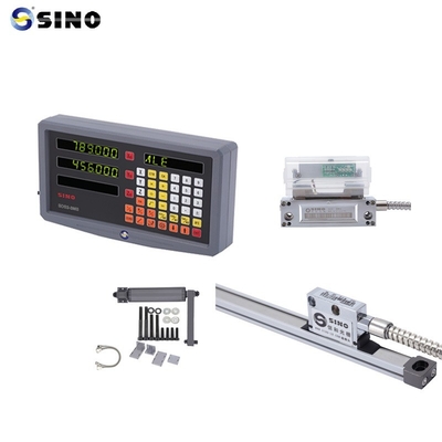 SINO डिजिटल रीडआउट SDS 2-3MS 2 अक्ष धातु LCD पूर्ण मिलिंग मशीन DRO के लिए 0.005mm रिज़ॉल्यूशन प्रैक्टिकल रैखिक एन्कोडर के साथ
