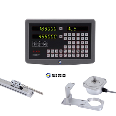 SINO SDS6-2V डिजिटल रीडआउट धातु एलईडी डिजिटल रीडआउट 2 अक्ष DRO किट 60 हर्ट्ज मिलिंग मशीन के लिए