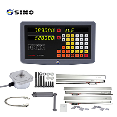 SINO SDS2MS 2 Axia DRO डिजिटल रीडआउट के लिए रैखिक एन्कोडर के साथ Lathe मिलिंग मशीन