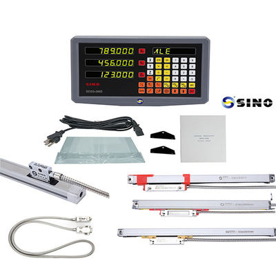 SINO SDS2-3MS डिजिटल रीडआउट सिस्टम 15VA व्यावहारिक 3 अक्ष DRO प्लास्टिक रैखिक पैमाने DRO प्रणाली के लिए