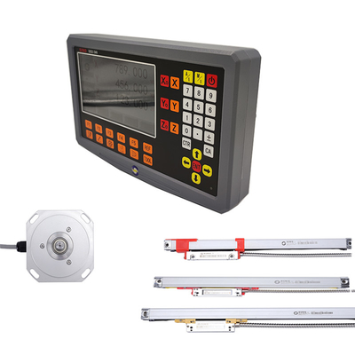 AC220V 110V 70-1020 मिमी एलसीडी डीआरओ 3-अक्ष डिजिटल रीडिंग के साथ रैखिक स्केल एन्कोडर ग्रिटिंग शासक